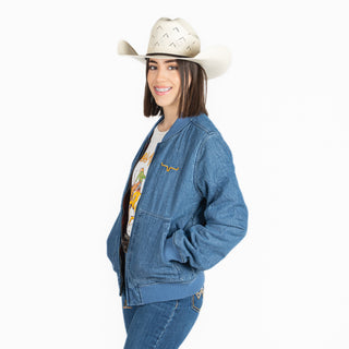 Chamarra Kimes Ranch Marinos Bomber Indigo Dama