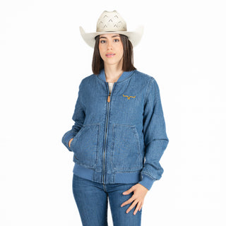 Chamarra Kimes Ranch Marinos Bomber Indigo Dama