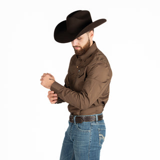 Camisa Kimes Ranch Blackout Brown Caballero