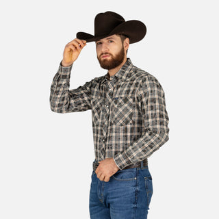 Camisa Wrangler Estampado Cuadros Caballero