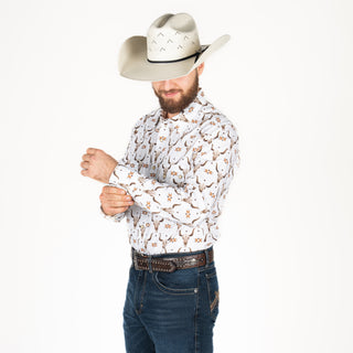 Camisa Rock & Roll Denim Vintage Caballero