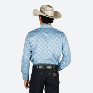 Camisa Rodeo Cubo Azul Caballero
