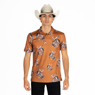 Playera Polo Kimes Ranch RP Winning Brown Caballero