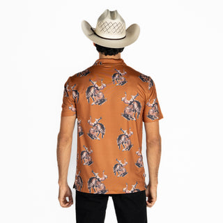 Playera Polo Kimes Ranch RP Winning Brown Caballero