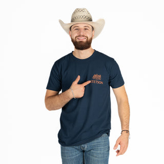 Playera Stetson Marino Caballero