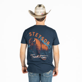 Playera Stetson Marino Caballero