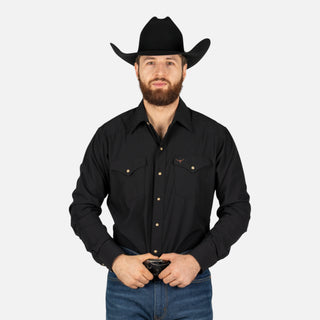 Camisa Rodeo Venttek Negro Caballero