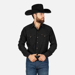 Camisa Rodeo Venttek Negro Caballero