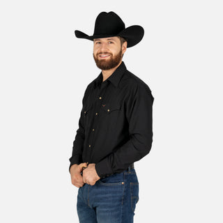 Camisa Rodeo Venttek Negro Caballero