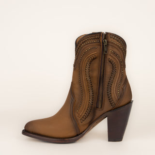 Botín Rio Grande Bolona Crazy Roble Miel Dama