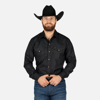Camisa Rodeo Negra Caballero