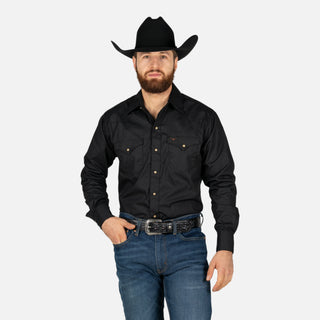 Camisa Rodeo Negra Caballero