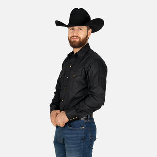 Camisa Rodeo Negra Caballero