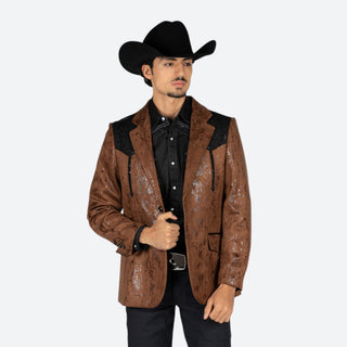 Saco Vaquero Barabas Café Negro Caballero