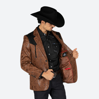 Saco Vaquero Barabas Café Negro Caballero