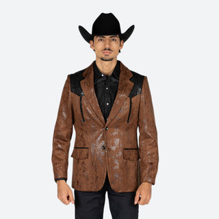 Saco Vaquero Barabas Café Negro Caballero
