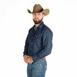 Camisa Rodeo Aztec Marino Caballero