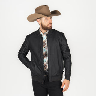 Chamarra Cuadra Borrego Matna Black Caballero