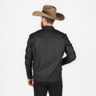 Chamarra Cuadra Borrego Matna Black Caballero