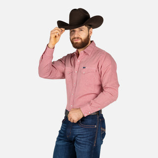 Camisa Wrangler Rombo Rojo Caballero