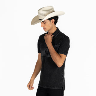 Playera Polo Kimes Ranch Holbrook Black Caballero