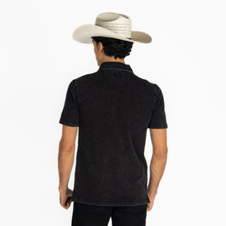 Playera Polo Kimes Ranch Holbrook Black Caballero
