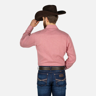 Camisa Wrangler Rombo Rojo Caballero