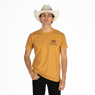 Playera Stetson Mostaza Caballero