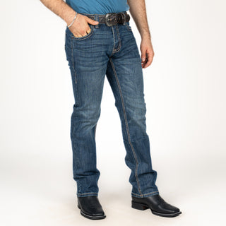 Jeans Rock & Roll Denim Revolver Straight Dark Caballero