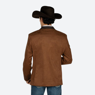 Saco Vaquero Barabas Grabado Tejido Choco Caballero