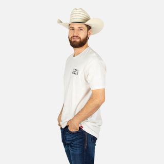 Playera Kimes Ranch Back Branded Bone Caballero