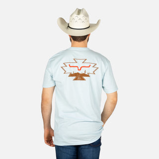 Playera Kimes Ranch Long Live Light Blue Caballero