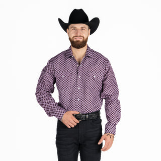 Camisa Rodeo Uva Caballero