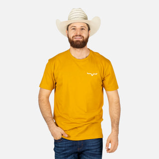 Playera Kimes Ranch Dillar Floral Antique Gold Caballero