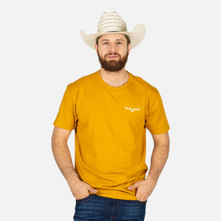 Playera Kimes Ranch Dillar Floral Antique Gold Caballero