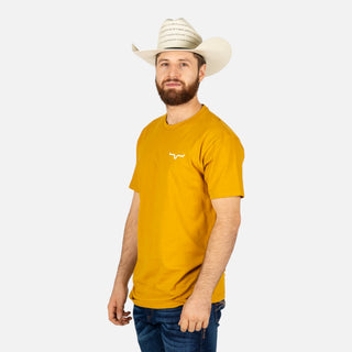 Playera Kimes Ranch Dillar Floral Antique Gold Caballero