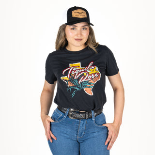 Blusa Rock & Roll Denim Black Dama