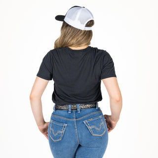 Blusa Rock & Roll Denim Black Dama