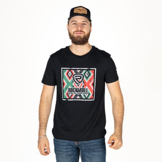 Playera Rock & Roll Denim Graphic Tees Black Caballero