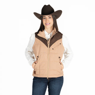 Chaleco Kimes Ranch Lenora Coffe Dama