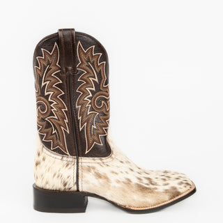 Bota Caborca Ikal Pelo Granizo Blanco Café Caballero