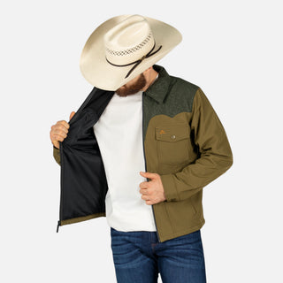 Chamarra Denver Softshell Olive Caballero
