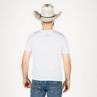 Playera Rock & Roll Denim White Caballero