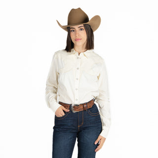 Camisa Kimes Ranch Alice Natural Dama