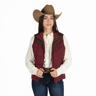 Chaleco Kimes Ranch Lenora Maroon Dama