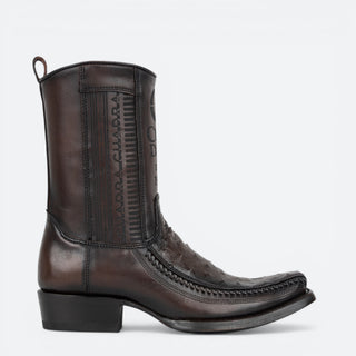 Bota Cuadra Avestruz Flame Chocolate Caballero