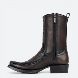 Bota Cuadra Avestruz Flame Chocolate Caballero