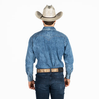 Camisa Rodeo Mezclilla Caballero