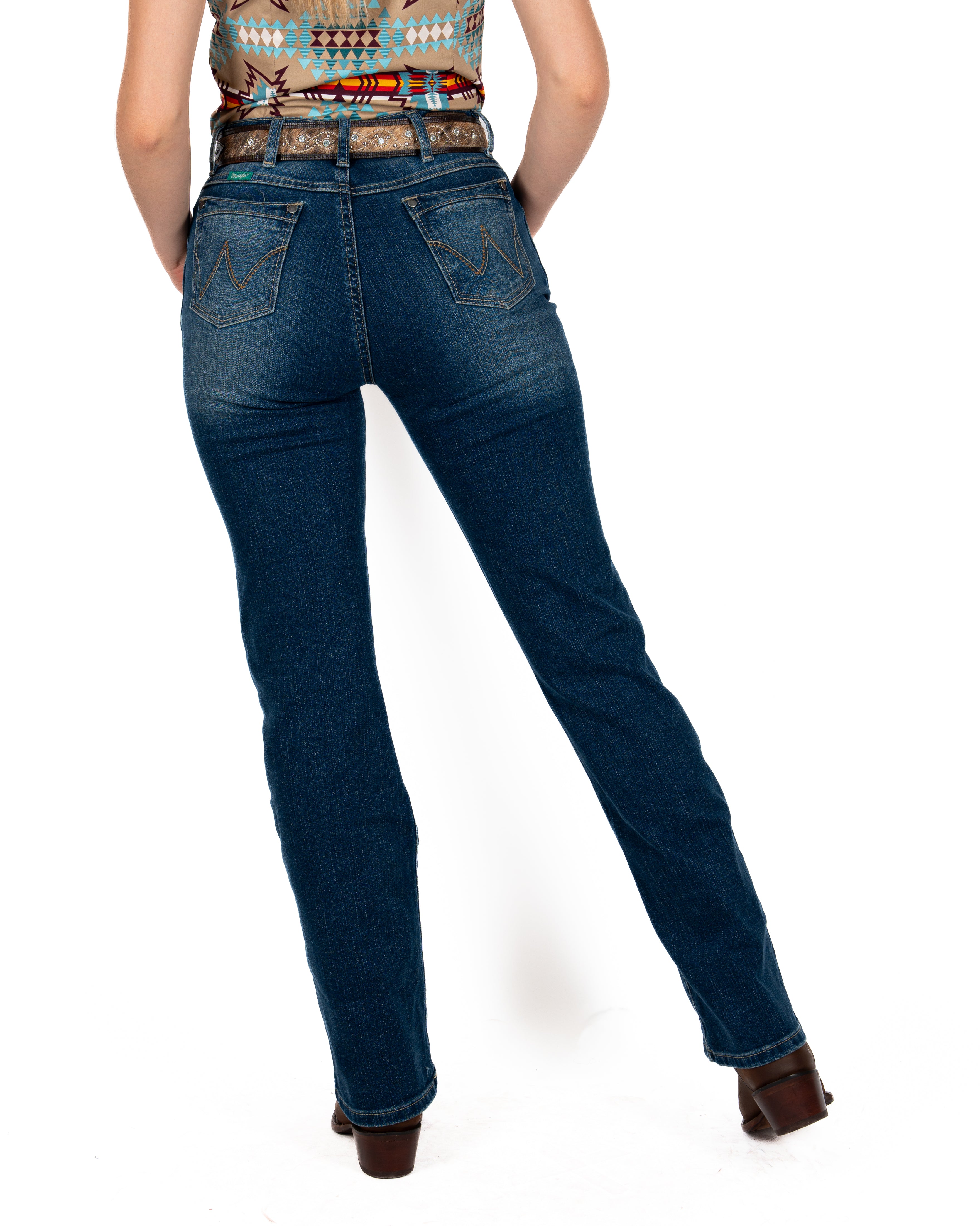 Jeans Wrangler High Rise Dama
