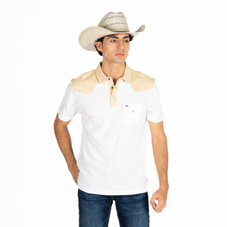 Playera Polo Kimes Ranch G2 Natural Caballero